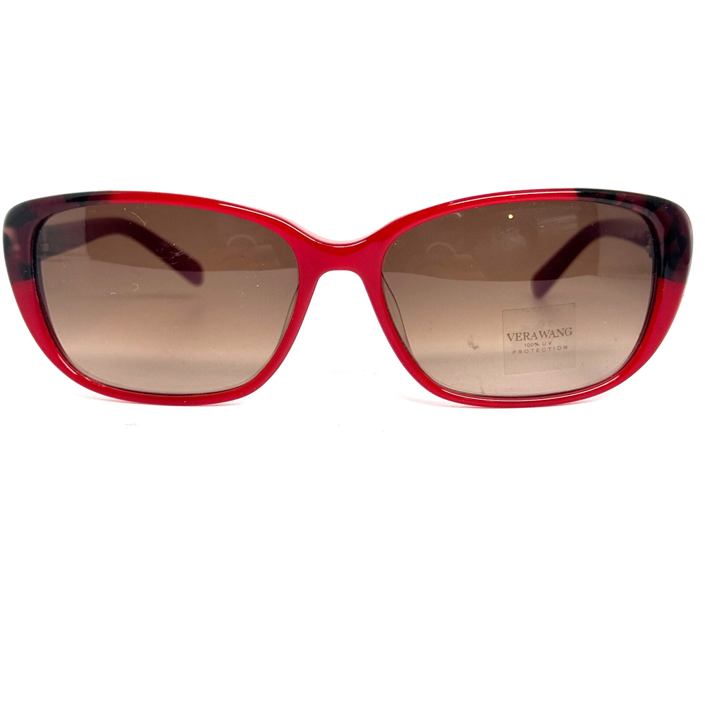 Vera Wang Eyeglasses Frame VAS1 SC 56-15-135‎ Red Full Rim Flex Hinge H16963